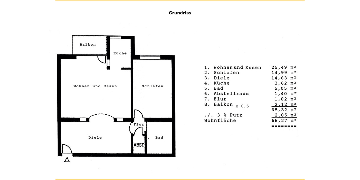 Etagenwohnung Wörth am Rhein - 2.5 Zimmer, 66 m&sup2;, 265.000&euro; | Angebot:25282029