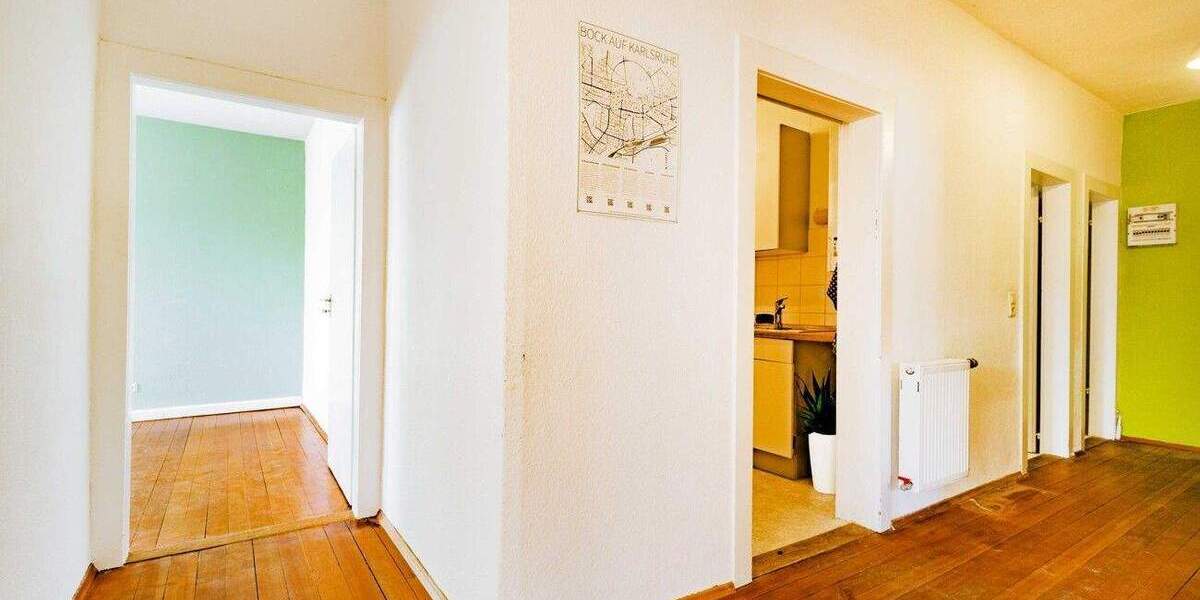 Etagenwohnung Karlsruhe Mühlburg - 4 Zimmer, 110 m&sup2;, 487.000&euro; | Angebot:25730105