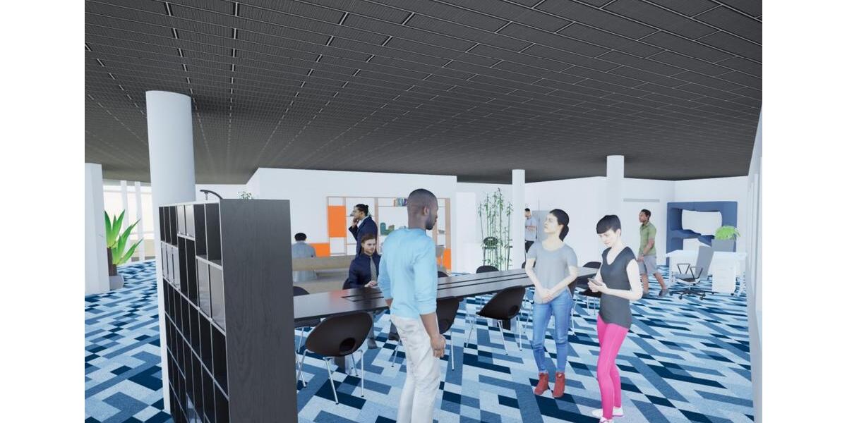 Büroflächen im Saacke-Carré - Sichtachse und 