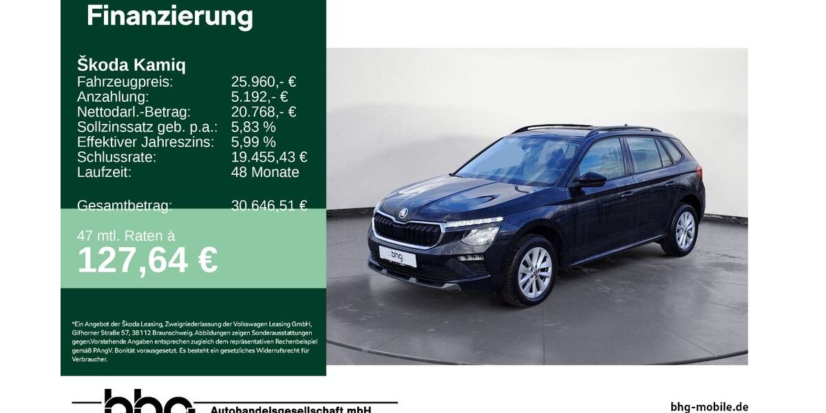 Skoda Kamiq 12.913 km 25.960 &euro; Durmersheim 76448
