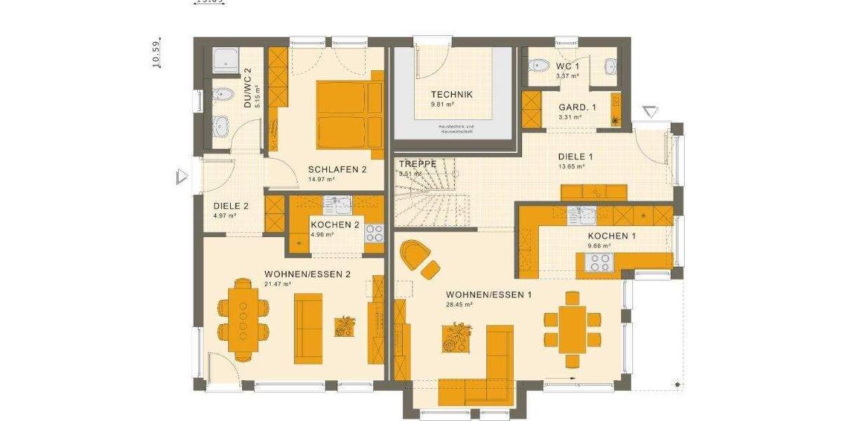 Mehrfamilienhaus, Wohnhaus Graben-Neudorf Neudorf - 9 Zimmer, 204 m&sup2;, 990.000&euro; | Angebot:25675977