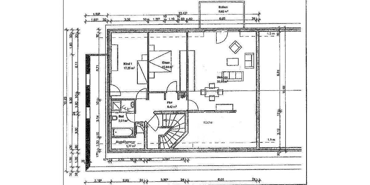 Etagenwohnung Bretten - 3 Zimmer, 104 m&sup2;, 369.000&euro; | Angebot:25837704