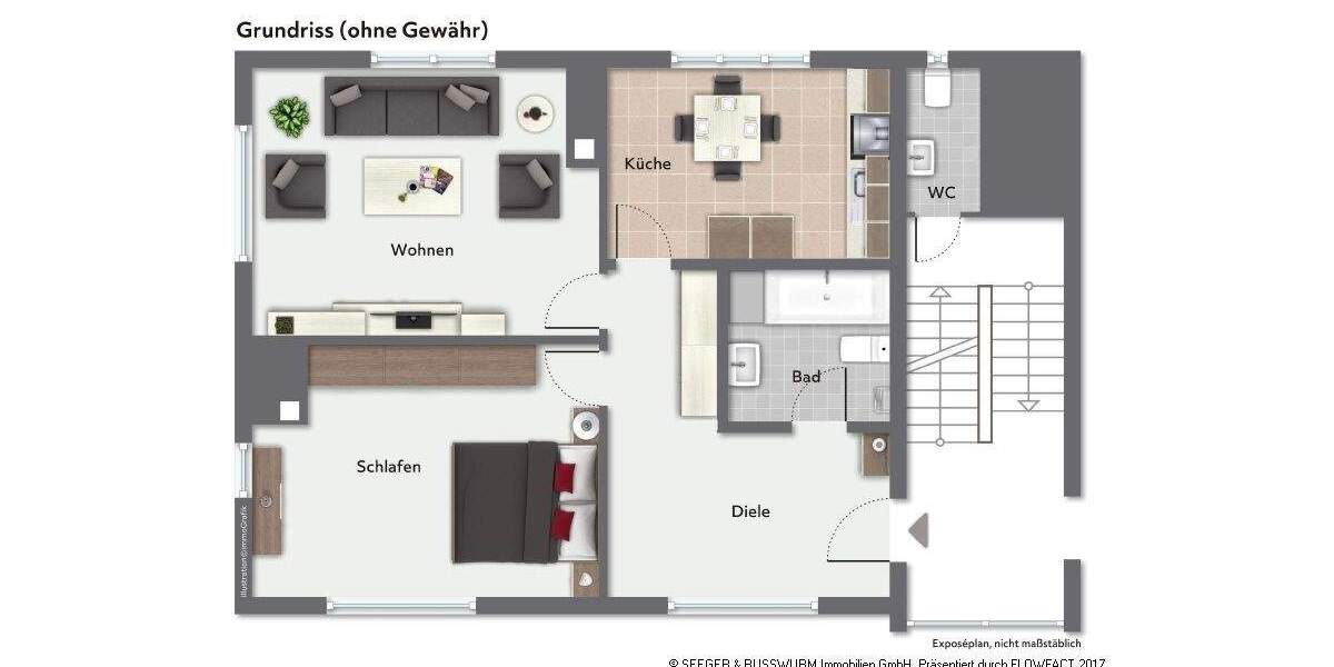 Wohnung oder Büro - in fußläufiger Nähe zum Durlacher Altstadtkern! 2 zimmer