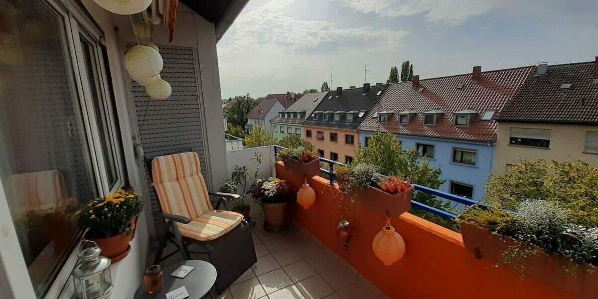 Etagenwohnung Karlsruhe Oststadt - 3 Zimmer, 72 m&sup2;, 349.000&euro; | Angebot:25760399