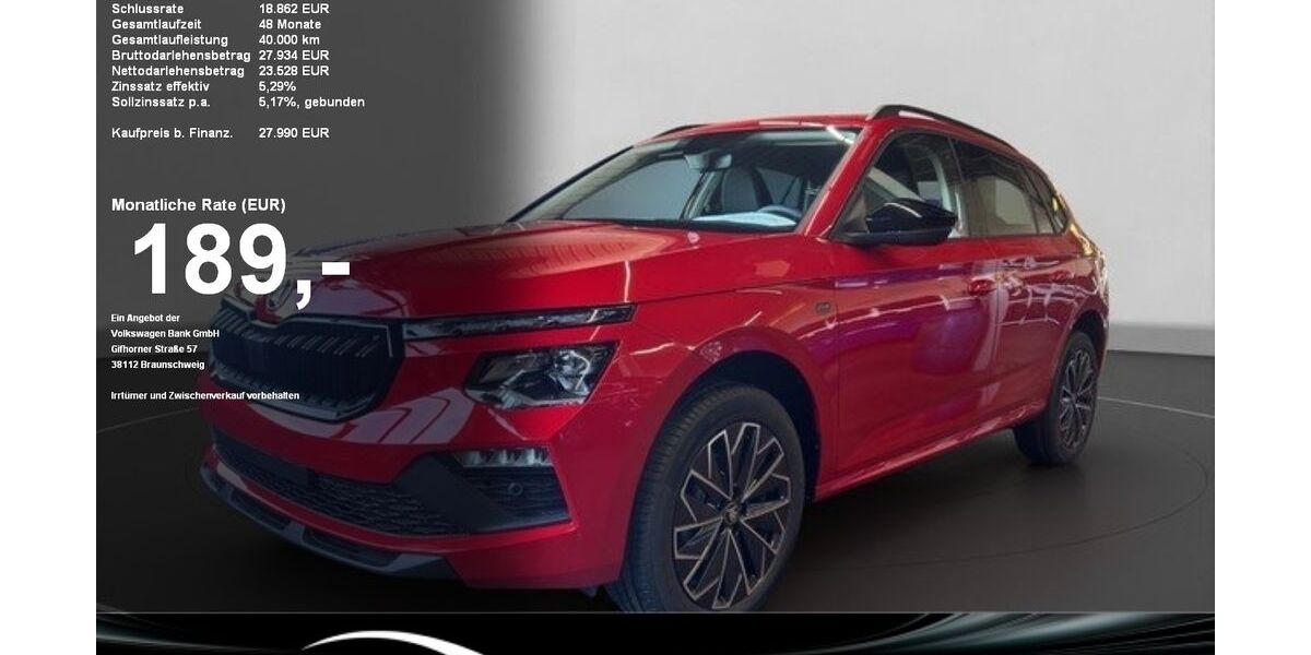 Skoda Kamiq 4.000 km 28.560 &euro; Gaggenau 76571