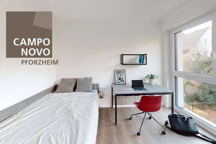 Wohnung zum Mieten in Pforzheim 370 € 24.39 m² 1 zimmer