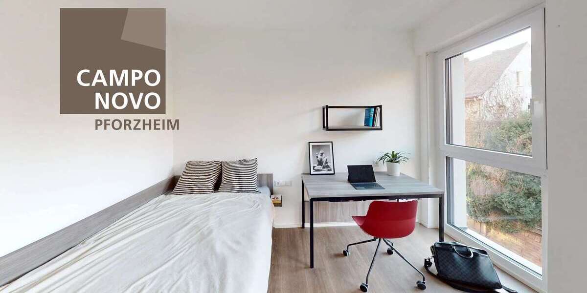 Wohnung zum Mieten in Pforzheim 370 € 24.39 m² 1 zimmer