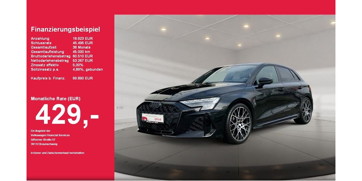 Audi RS3 5.000 km 68.890 &euro; Landau 76829