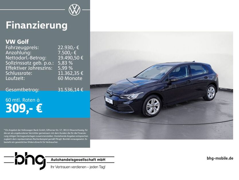 VW Golf 67.143 km 22.160 € Durmersheim 76448