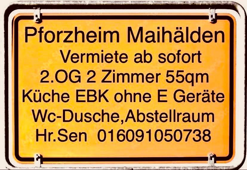 Etagenwohnung Pforzheim Brötzingen - 1 Zimmer, 55 m&sup2;, 550&euro; | Angebot:26273661
