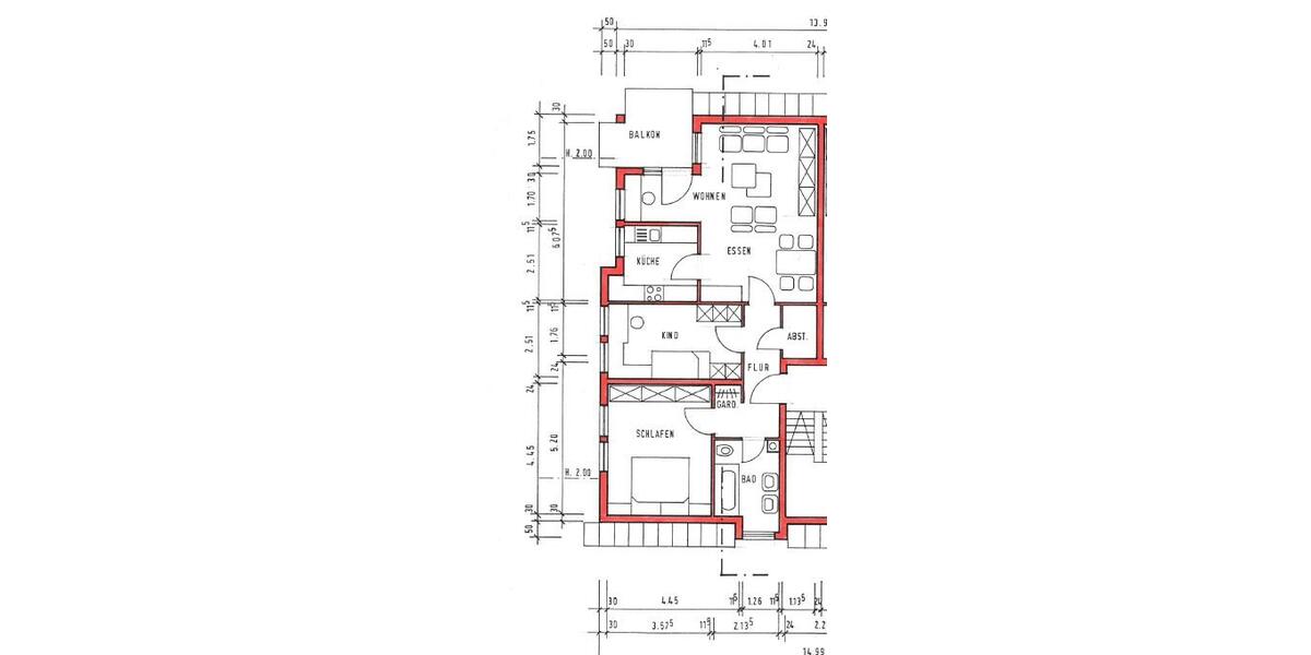Ruhige gemütliche Wohnung mit Fernblick - Etagenwohnung Kraichtal Gochsheim | Angebot:27068731