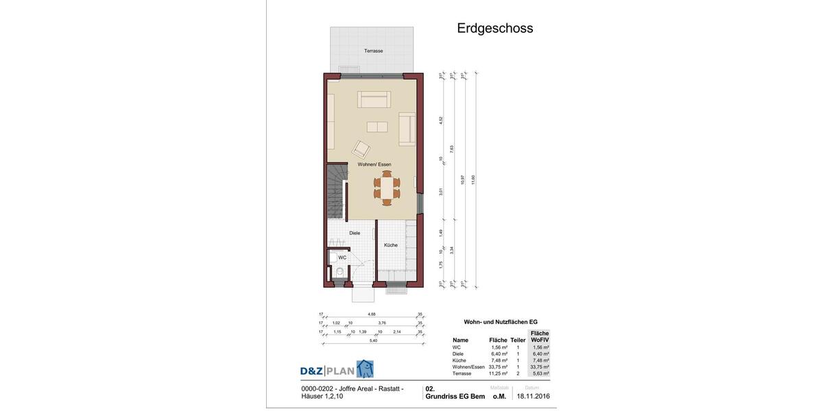 Reihenhaus Rastatt - 6 Zimmer, 153 m&sup2;, 699.000&euro; | Angebot:25867371