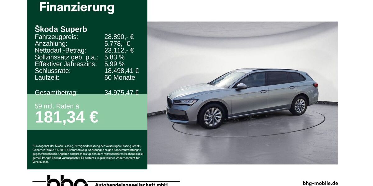Skoda Superb 20.668 km 28.890 &euro; Ettlingen 76275