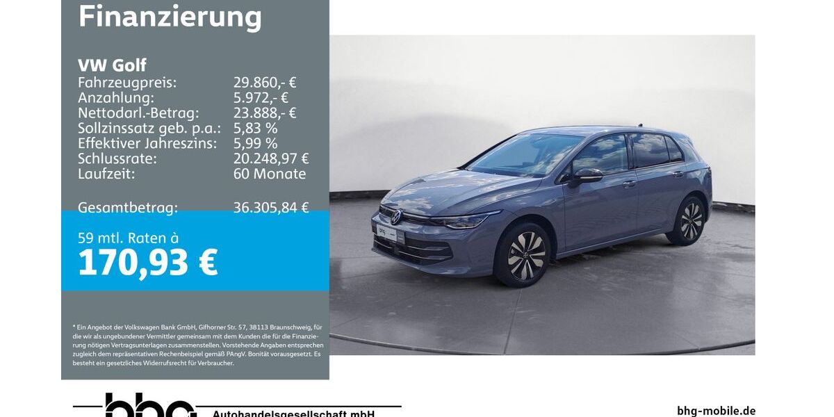 VW Golf 9.131 km 29.390 &euro; Ettlingen 76275