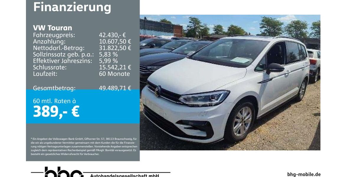 VW Touran 7.576 km 41.230 &euro; Ettlingen 76275