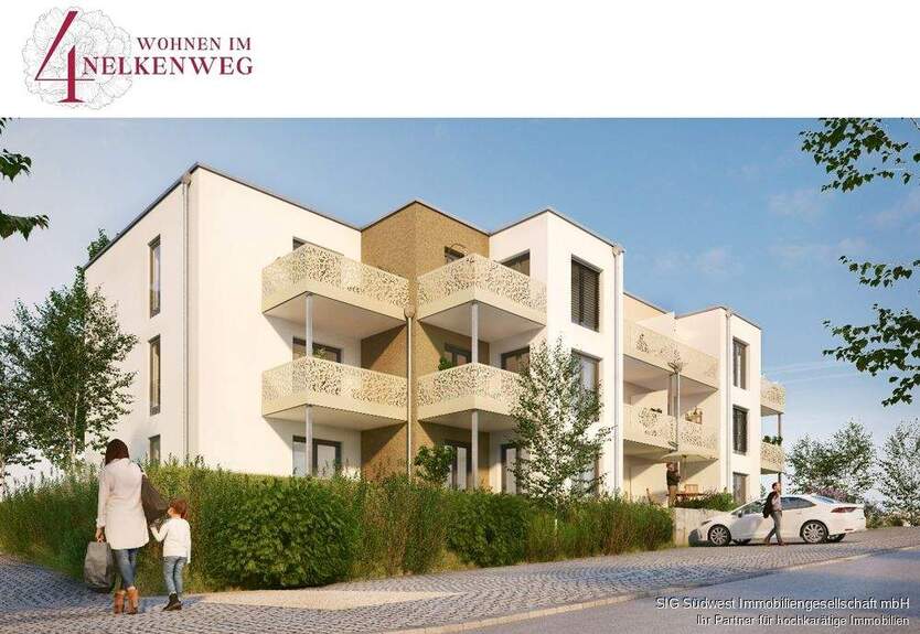 1 Zimmer Wohnung mit Balkon und KFZ - Parkplatz Neubau A++ Haus in Ölbronn - Dürm Ab. 01.01.2026 1 zimmer