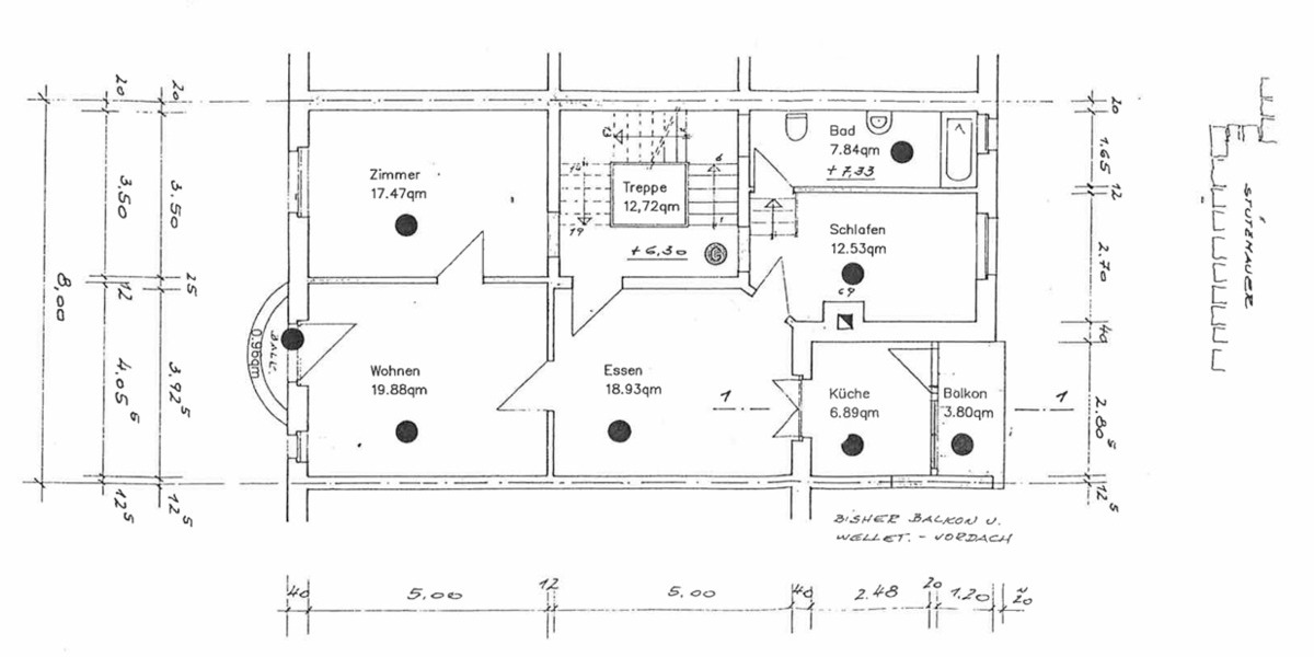 Etagenwohnung Pforzheim Südstadt - 3 Zimmer, 90 m&sup2;, 249.000&euro; | Angebot:25812754