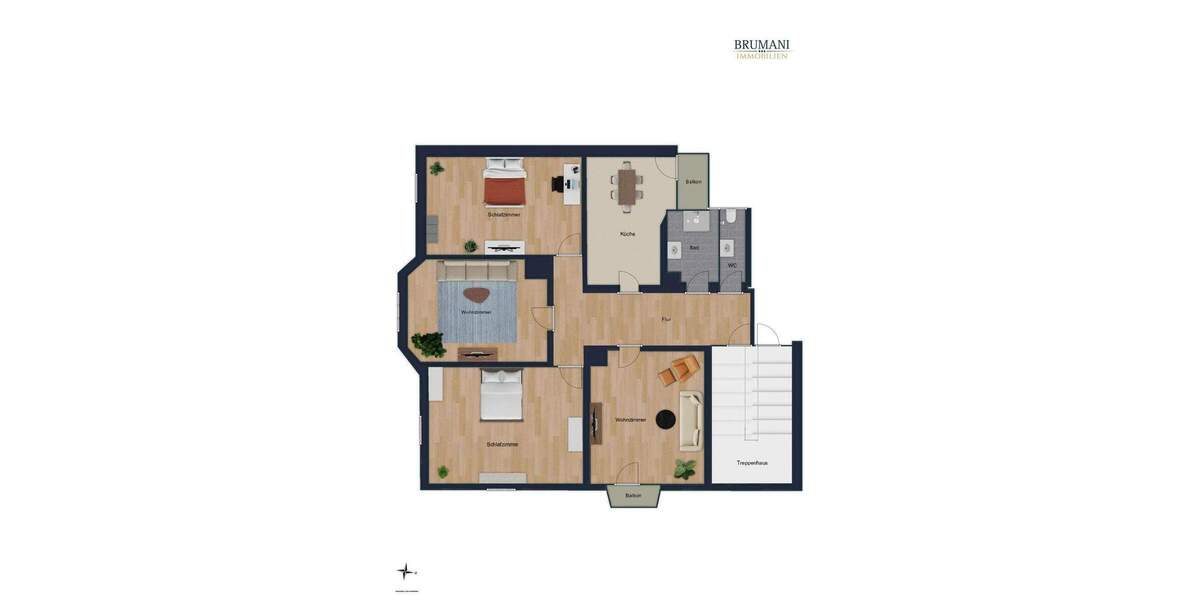 Etagenwohnung Karlsruhe Mühlburg - 4 Zimmer, 110 m&sup2;, 487.000&euro; | Angebot:25627179