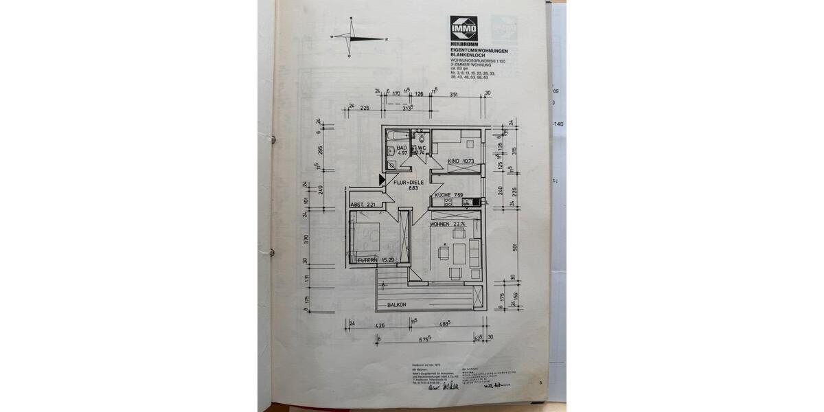 Etagenwohnung Stutensee - 3 Zimmer, 85 m&sup2;, 275.000&euro; | Angebot:27120250