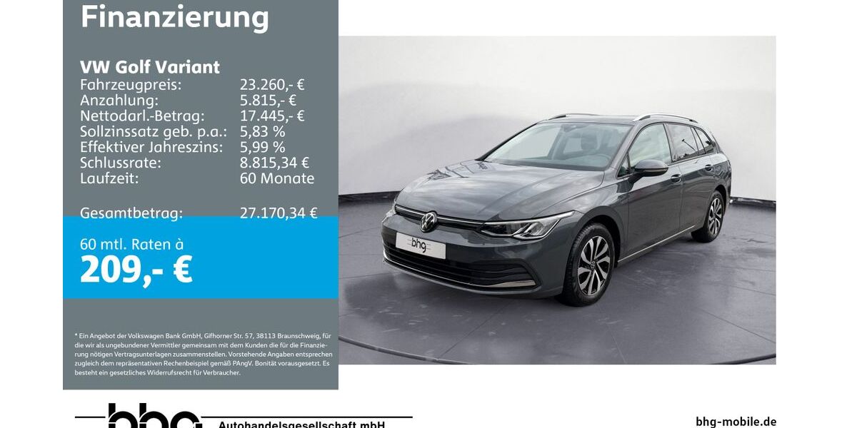 VW Golf 14.647 km 23.260 &euro; Durmersheim 76448