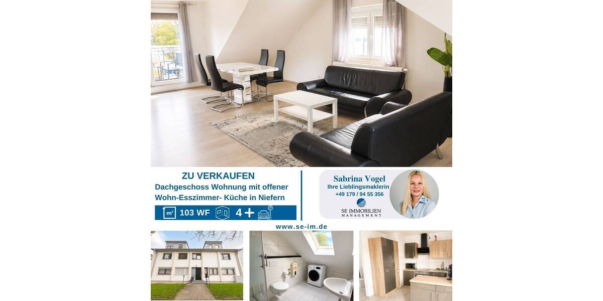 Etagenwohnung Niefern-Öschelbronn Niefern - 4 Zimmer, 103 m&sup2;, 275.000&euro; | Angebot:26659501