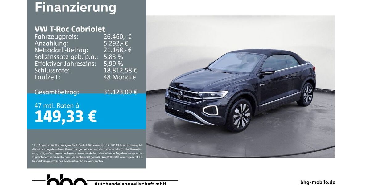 VW T-Roc 8.915 km 26.460 &euro; Durmersheim 76448