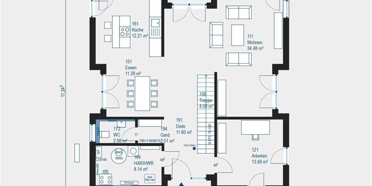 Modernes Wohnglück - Stilvolle City Villa für Eure Familie - Einfamilienhaus Straubenhardt | Angebot:27333257