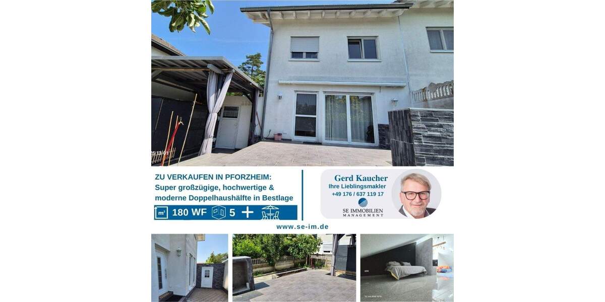 Doppelhaushälfte Pforzheim Nordweststadt - 5 Zimmer, 180 m&sup2;, 499.000&euro; | Angebot:25748637