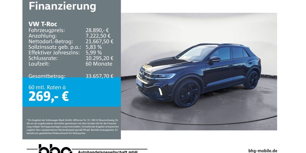 VW T-Roc 17.245 km 28.890 &euro; Ettlingen 76275