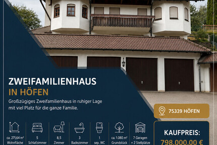 Platz und noch mehr Platz -Wohnen & Vermögen clever kombinieren - Haus Höfen Höfen (Enz) | Angebot:27082704