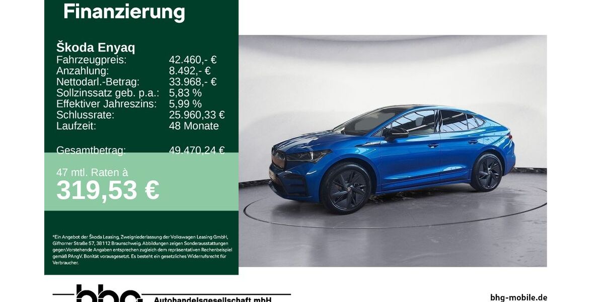 Skoda Enyaq 2.202 km 41.790 &euro; Ettlingen 76275