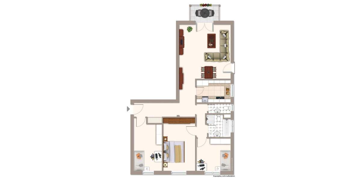 Etagenwohnung Stutensee / Spöck Spöck - 4 Zimmer, 96 m&sup2;, 399.000&euro; | Angebot:25681062