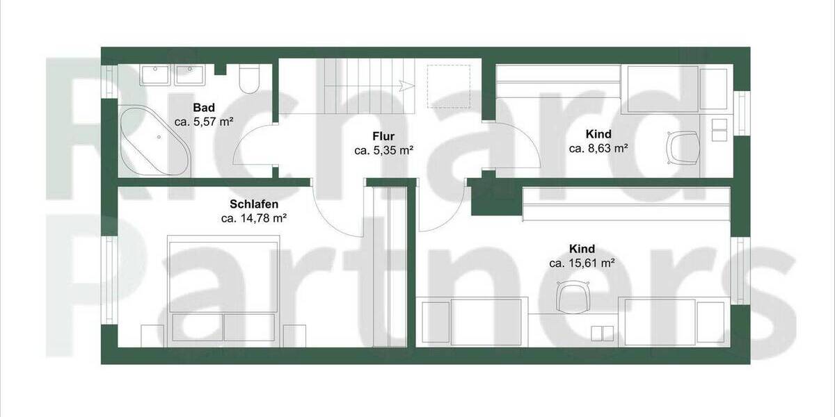 Reihenmittelhaus Karlsruhe Rüppurr - 4 Zimmer, 114 m&sup2;, 518.000&euro; | Angebot:26703654