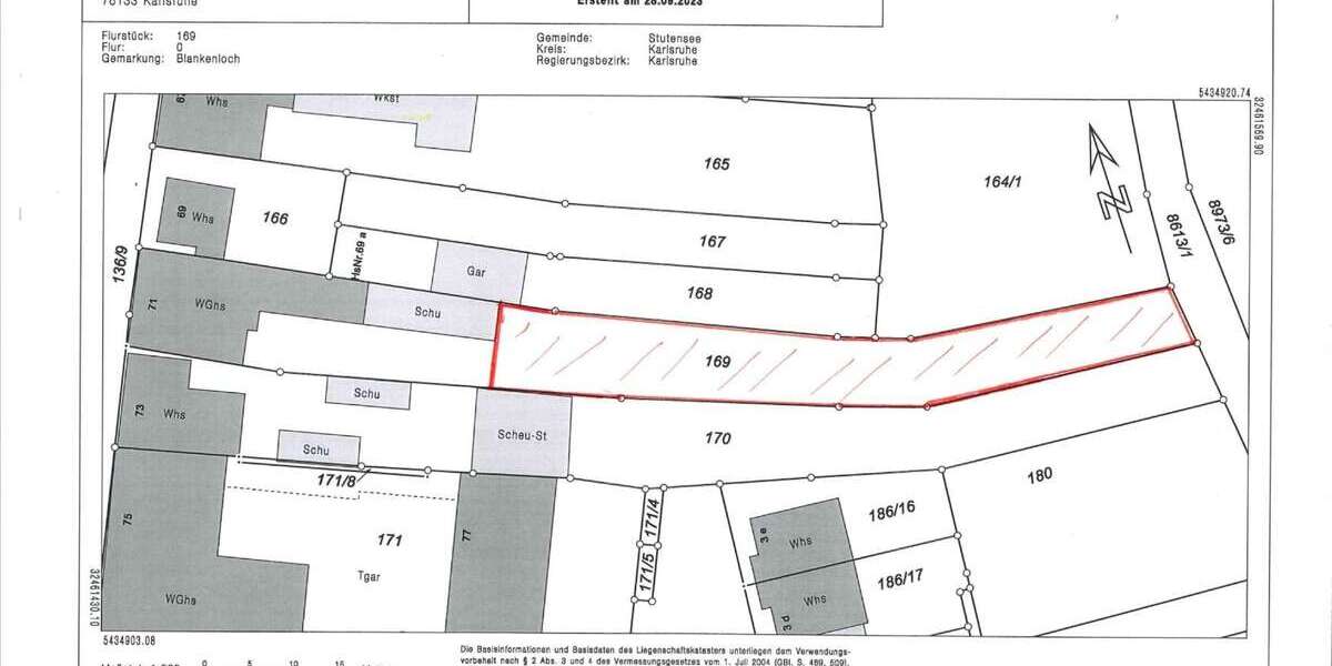 Grundstück zu verkaufen in Stutensee 225.000 € 550 m² zimmer