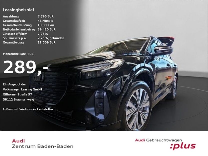 Audi Q4 e-tron 19.177 km 39.420 € Baden Baden 76532