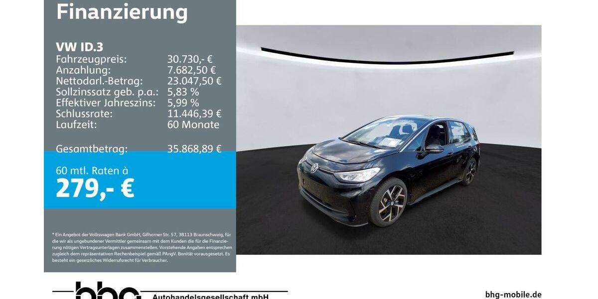 VW ID.3 24.073 km 30.730 &euro; Ettlingen 76275