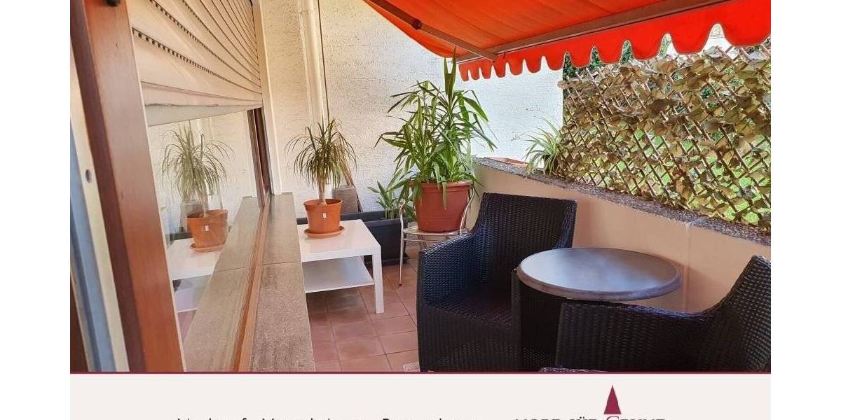 Gemütliche 2-Zimmer-Wohnung mit Blick ins Grüne. Balkon und Garage. 75 m². 2 zimmer