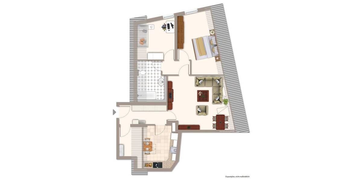 Etagenwohnung Ettlingen - 3 Zimmer, 75 m&sup2;, 279.000&euro; | Angebot:26450097
