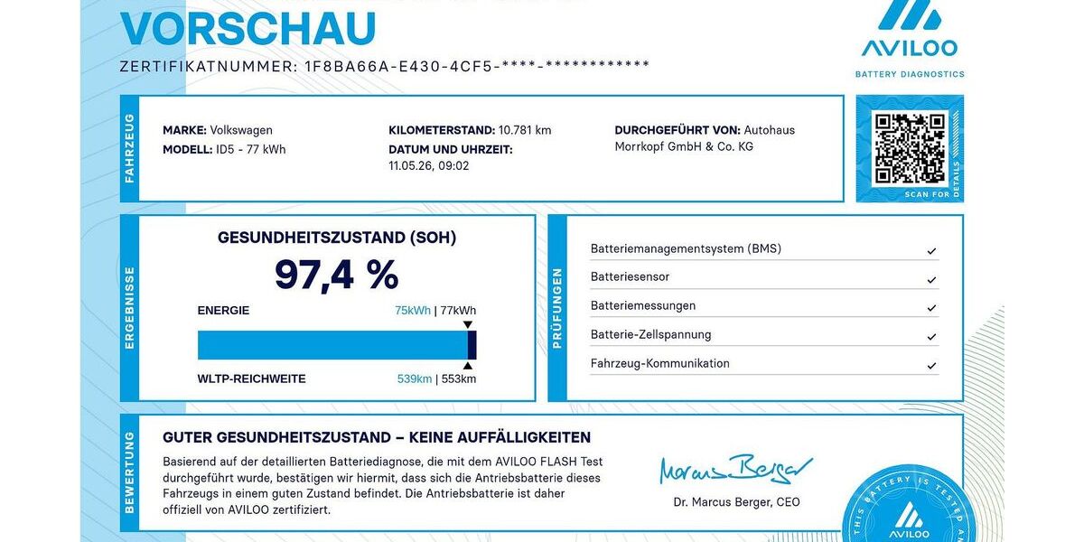 VW ID.5 10.900 km 34.940 &euro; Weingarten 76356