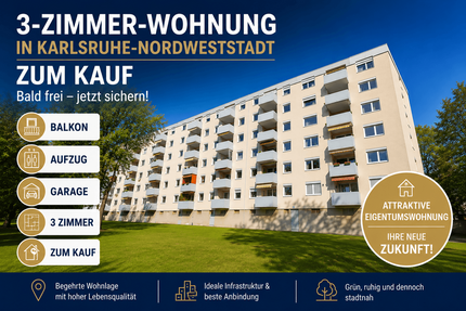 Wohnung Karlsruhe Knielingen - 3 Zimmer, 80 m&sup2;, 346.000&euro; | Angebot:26064186