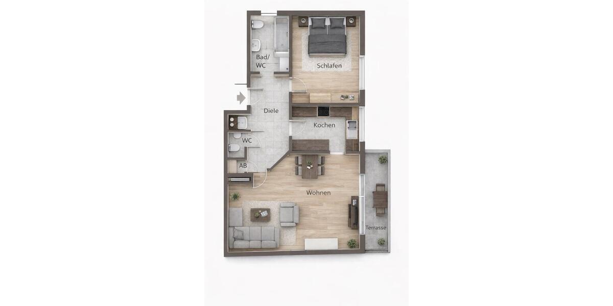 Wohnung zu vermieten in Dudenhofen 2 zimmer