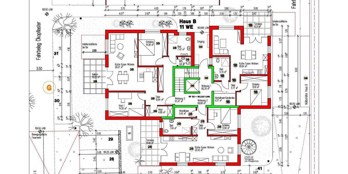 Terrassenwohnung Gernsbach - 3 Zimmer, 97 m&sup2;, 467.856&euro; | Angebot:25747254