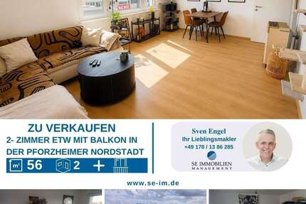 Wohnung Pforzheim Nordstadt - 2 Zimmer, 56 m&sup2;, 129.000&euro; | Angebot:27142524