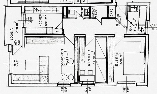 Etagenwohnung Pforzheim Eutingen - 3 Zimmer, 79 m&sup2;, 228.000&euro; | Angebot:26393990