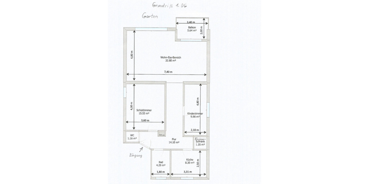 Etagenwohnung Karlsruhe Hagsfeld - 3 Zimmer, 90 m&sup2;, 985&euro; | Angebot:25615102