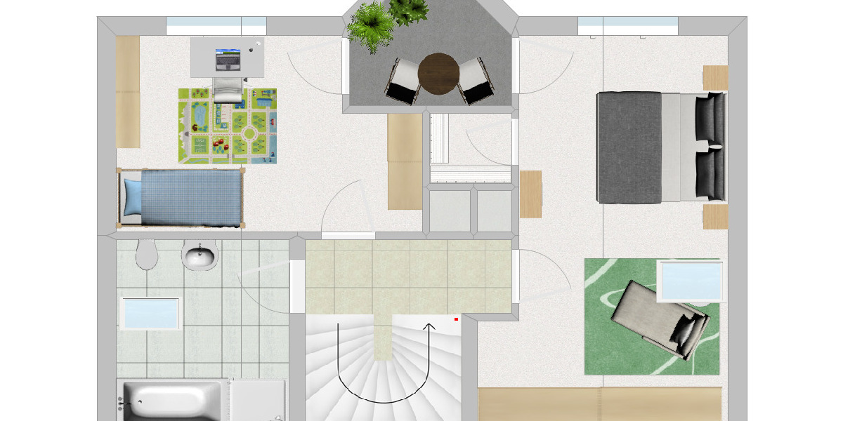 Attraktives Einfamilienhaus mit Garten und Garage 3 zimmer