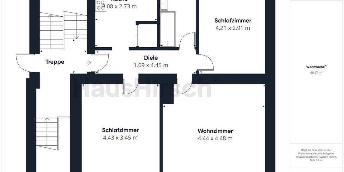 Etagenwohnung Karlsruhe Südweststadt - 3 Zimmer, 66 m&sup2;, 311.500&euro; | Angebot:26788474