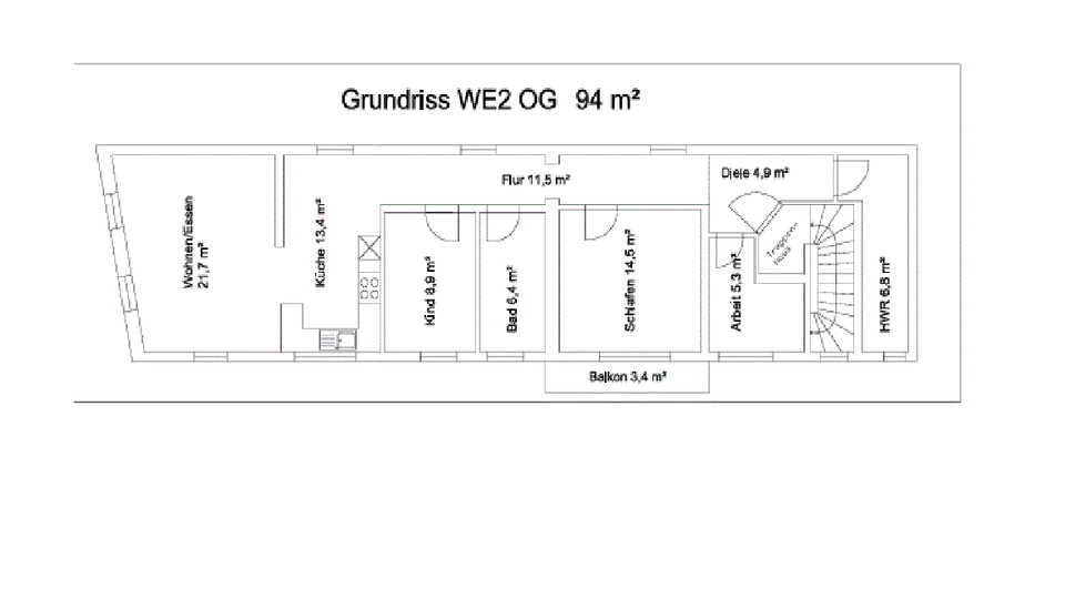 Moderne 4-Zimmer-Wohnung 1. OG– kernsaniert nach EE55 in Schaidt 4 zimmer