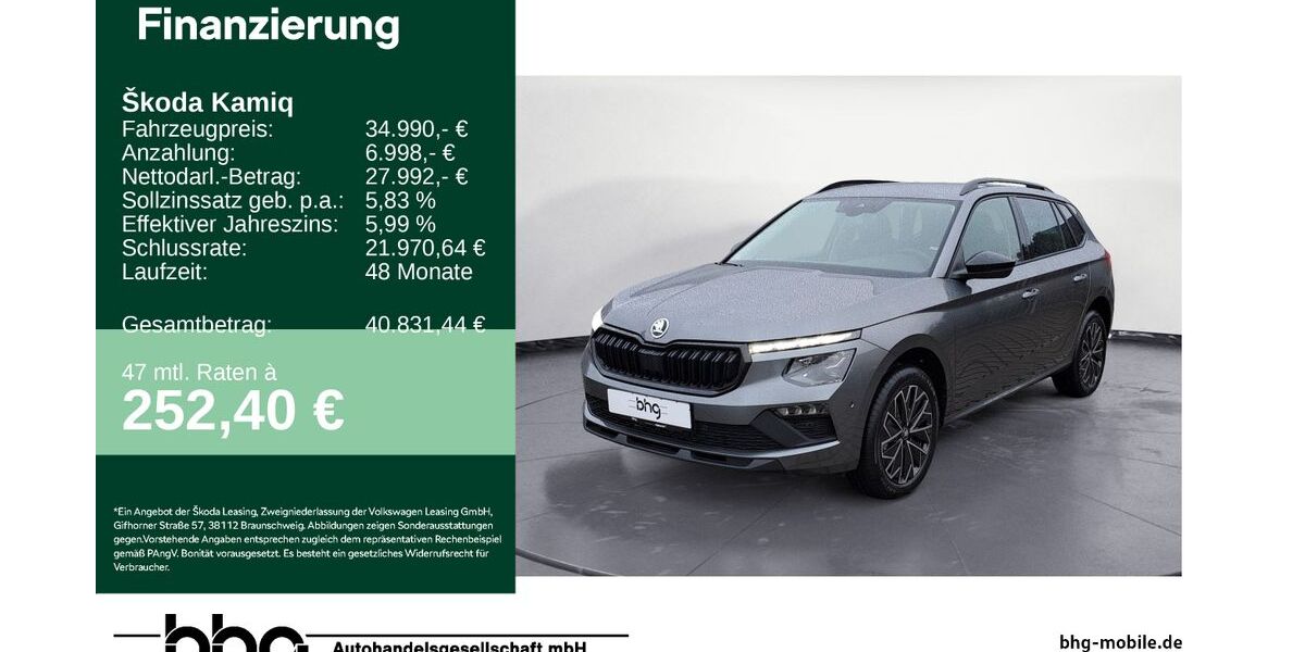 Skoda Kamiq 1.174 km 30.790 &euro; Ettlingen 76275