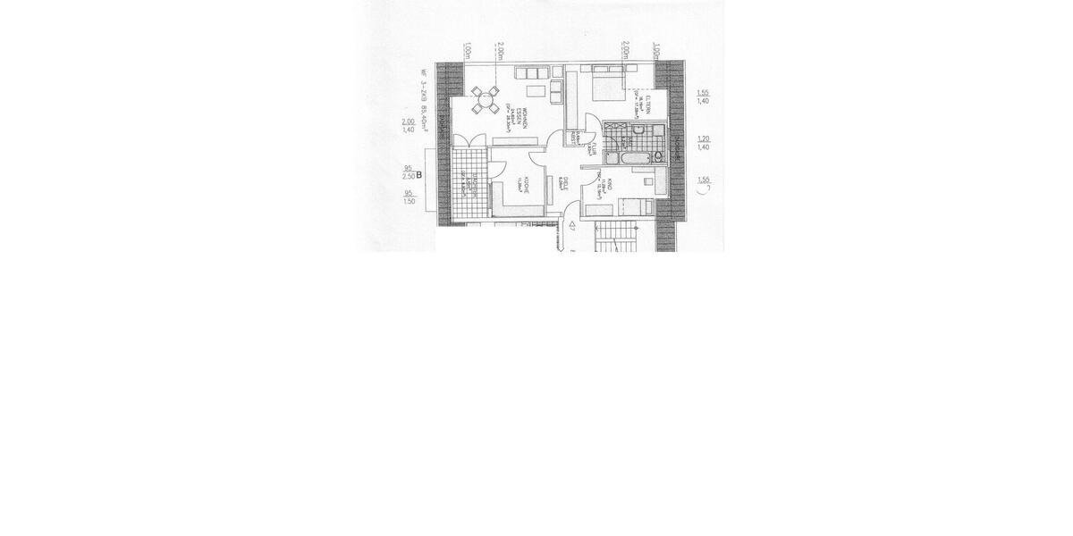 Dachgeschoßwohnung Graben-Neudorf Neudorf - 3 Zimmer, 85 m&sup2;, 340.000&euro; | Angebot:23635037